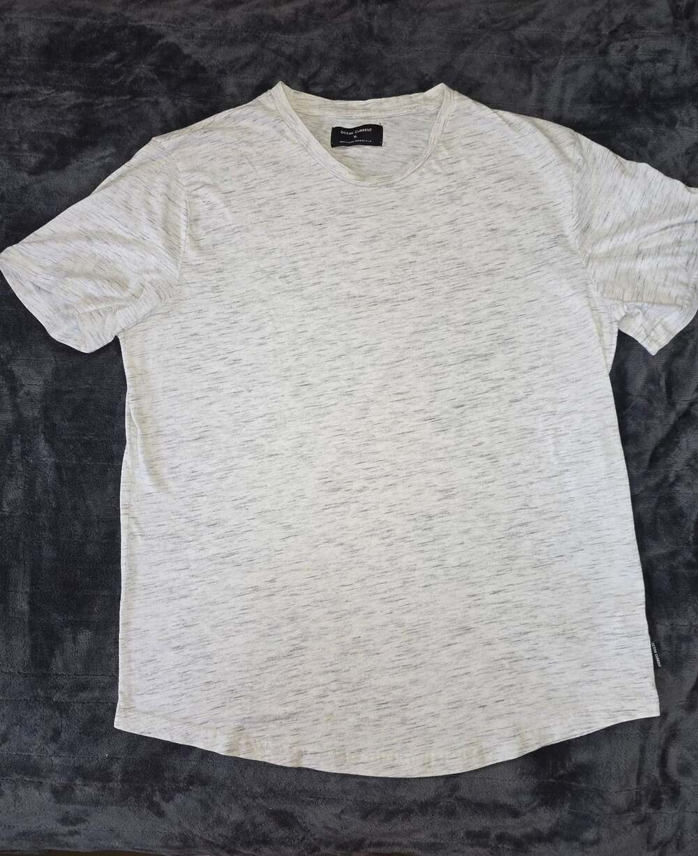 Ocean Current T-Shirt Size XL White Heather